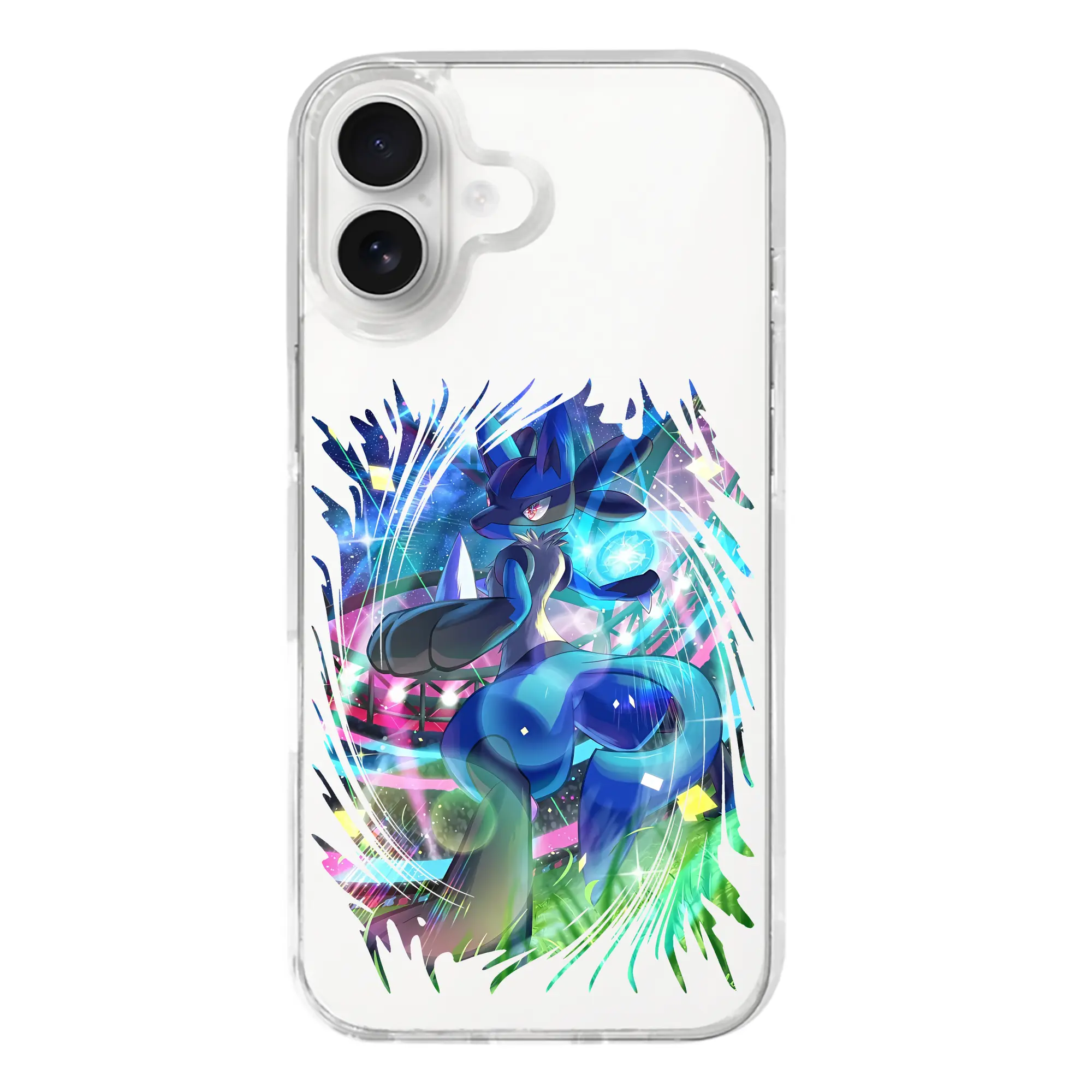 ポケモン グッズ,ルカリオ - iPhone 17シリーズ 透明スマホケース – 薄型・耐衝撃・精密フィット保護カバー